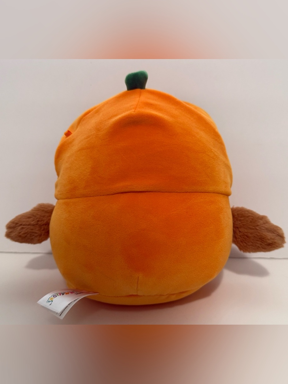 8" Avery the Duck in Pumpkin Costume Plush Doll Toy - Picture 2 of 9